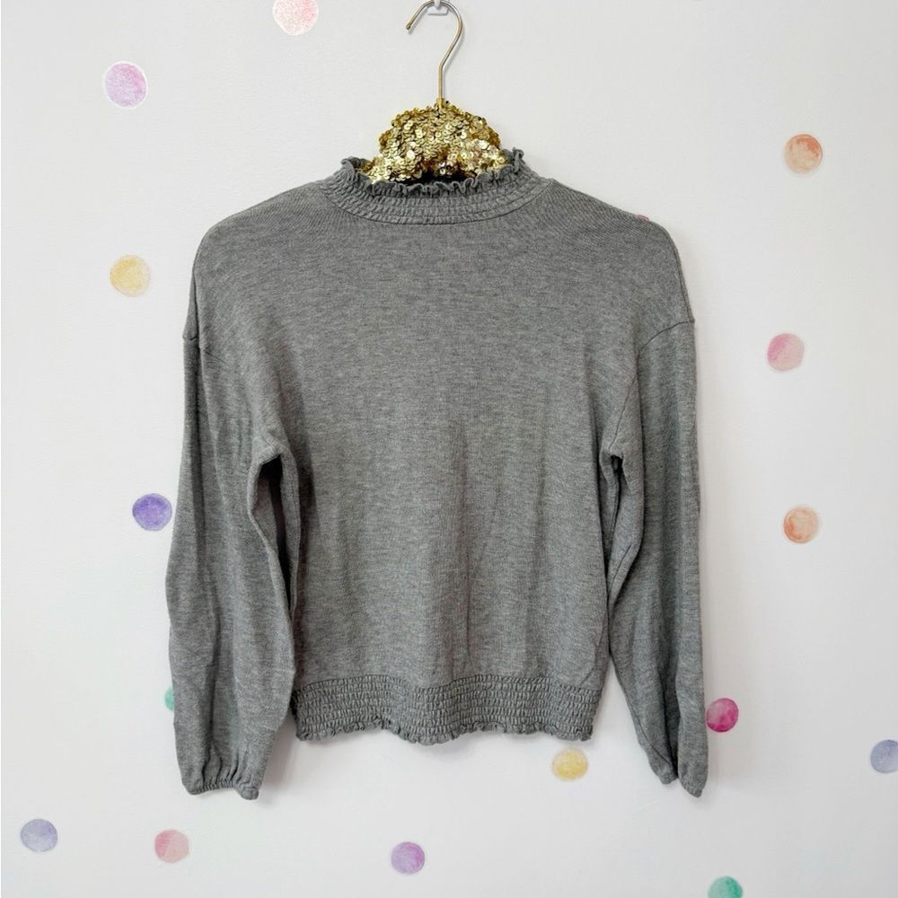 Gray Mock Neck Sweater
